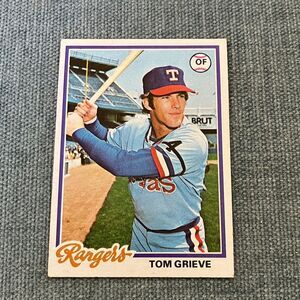 1978 Topps Texas Rangers Baseball Card Trading Card